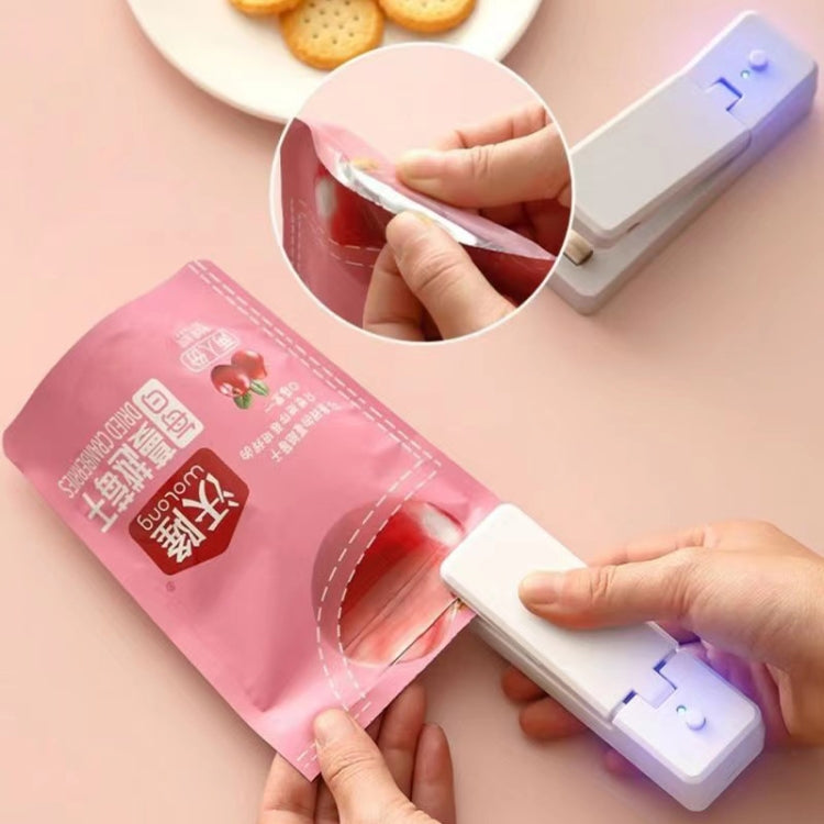 USB Charging Mini Magnetic Sealing Machine Portable Sealing Clip Food Moisture-proof Sealer(Black)