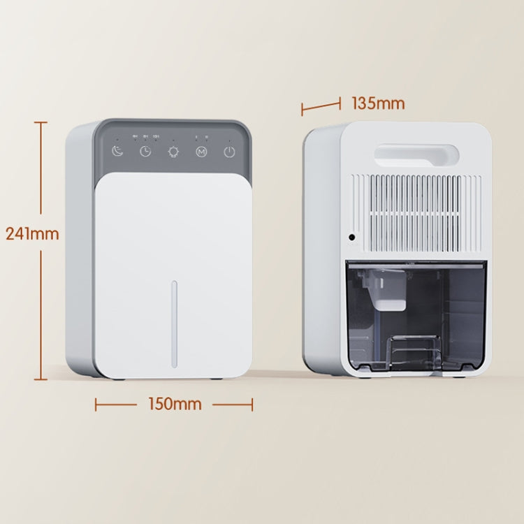 1500ml Semiconductor Dehumidifier with Automatic Defrost Function, Timer, Sleep Mode US Plug