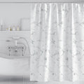 150x180cm Thickened Waterproof Moldproof Shower Curtain Simple Bathroom Hotel Curtain With Hooks(Marble)