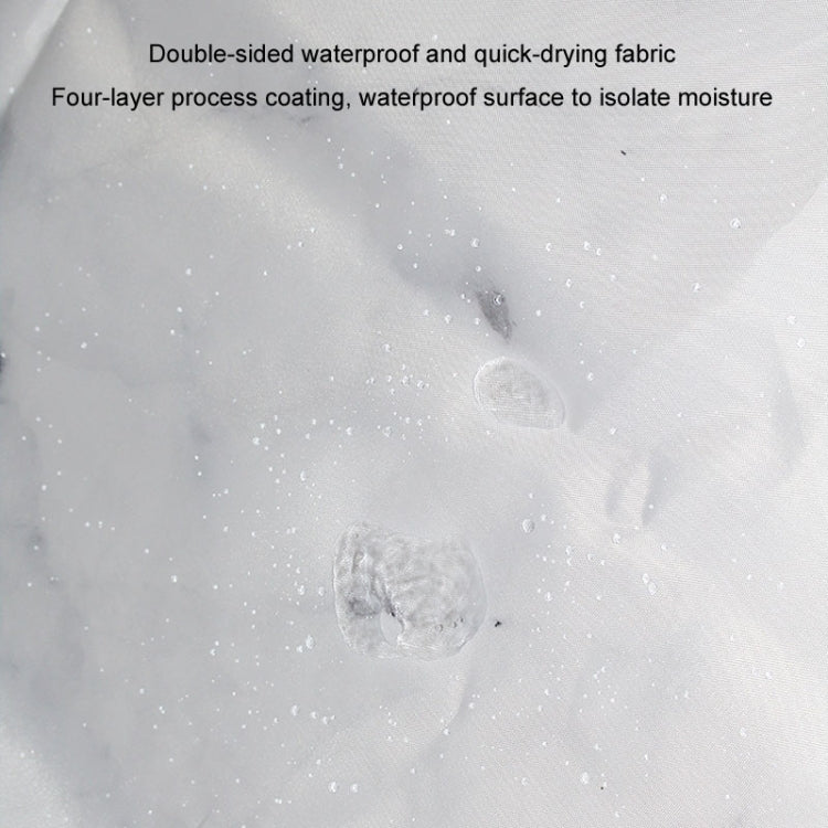 180x180cm Thickened Waterproof Moldproof Shower Curtain Simple Bathroom Hotel Curtain With Hooks(Marble)