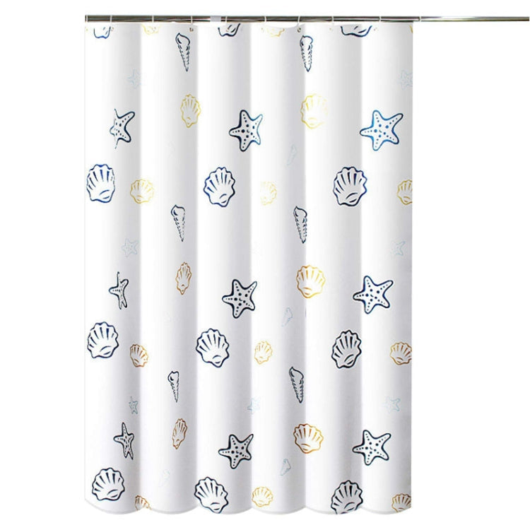 80x180cm Sea World Polyester Shower Curtain Thickened Waterproof Bathroom Shower Curtain Cloth With Hooks