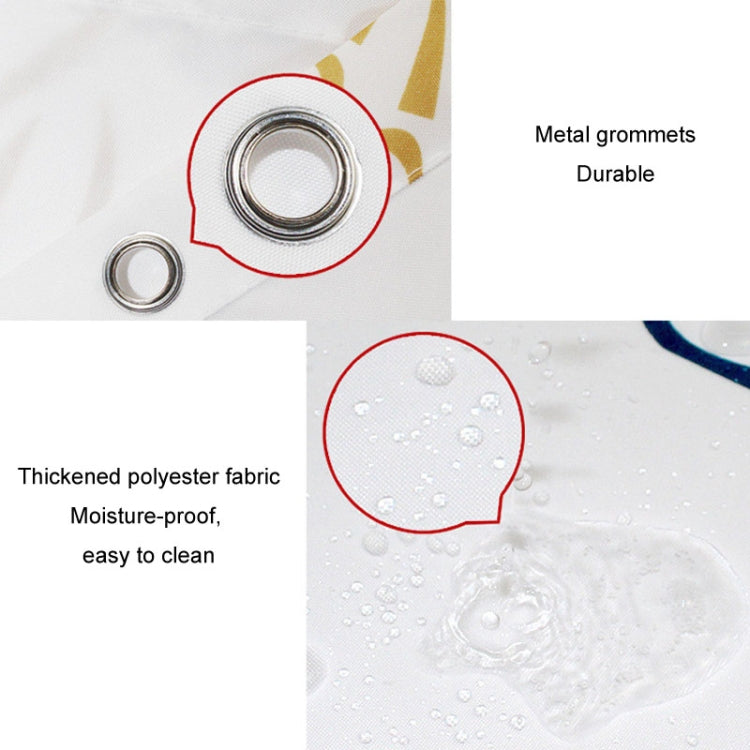 200x200cm Sea World Polyester Shower Curtain Thickened Waterproof Bathroom Shower Curtain Cloth With Hooks