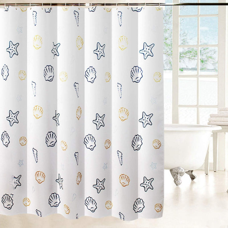 100x200cm Sea World Polyester Shower Curtain Thickened Waterproof Bathroom Shower Curtain Cloth With Hooks