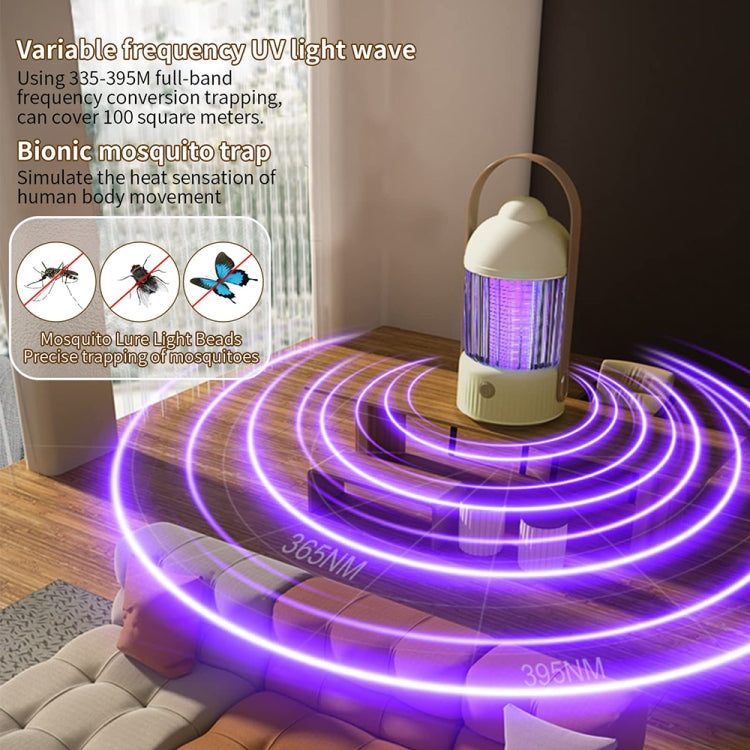 Electric Shock Type Home Night Light Mosquito Killer Outdoor Camping Lamp, Spec: 2000 mAh(Green)