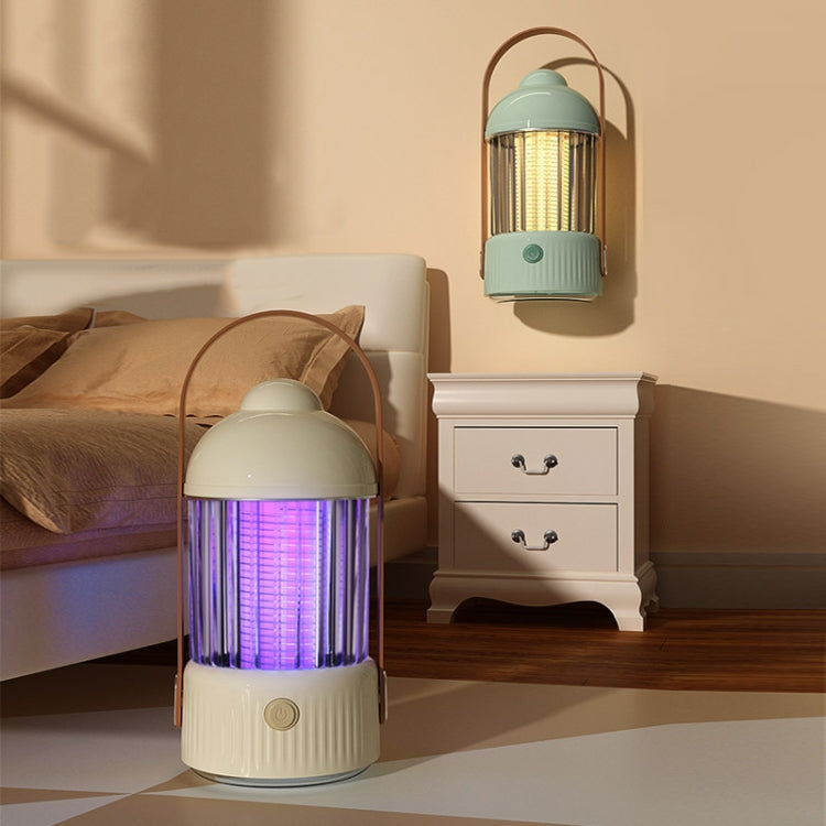 Electric Shock Type Home Night Light Mosquito Killer Outdoor Camping Lamp, Spec: 2000 mAh(Yellow)