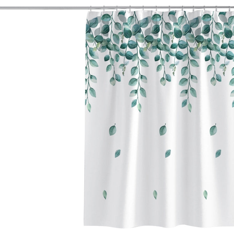 240x200cm Simple Fresh Style Home Shower Curtain Waterproof Thickened Bathroom Curtain Cloth With Hooks