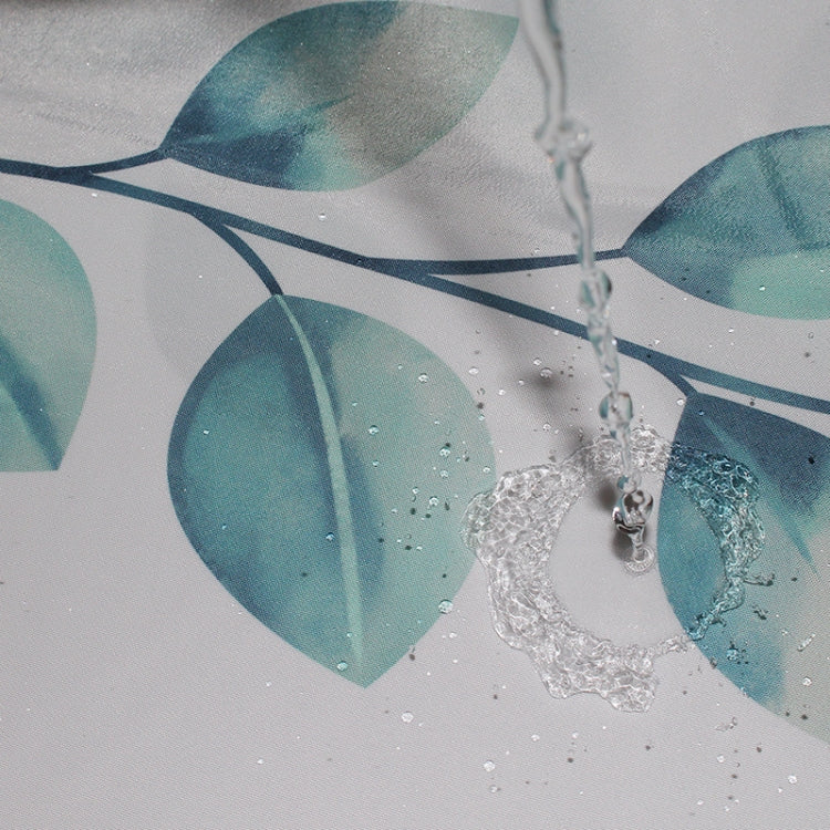 220x200cm Simple Fresh Style Home Shower Curtain Waterproof Thickened Bathroom Curtain Cloth With Hooks