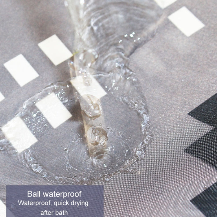 200x180cm Simple Waterproof Shower Curtain Thickened Polyester Bathroom Shower Curtain Cloth(Tower)