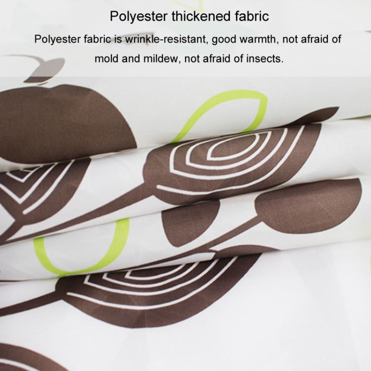 150x200cm Leaf Printed Waterproof Shower Curtain Thickened Polyester Bathroom Curtain Cloth