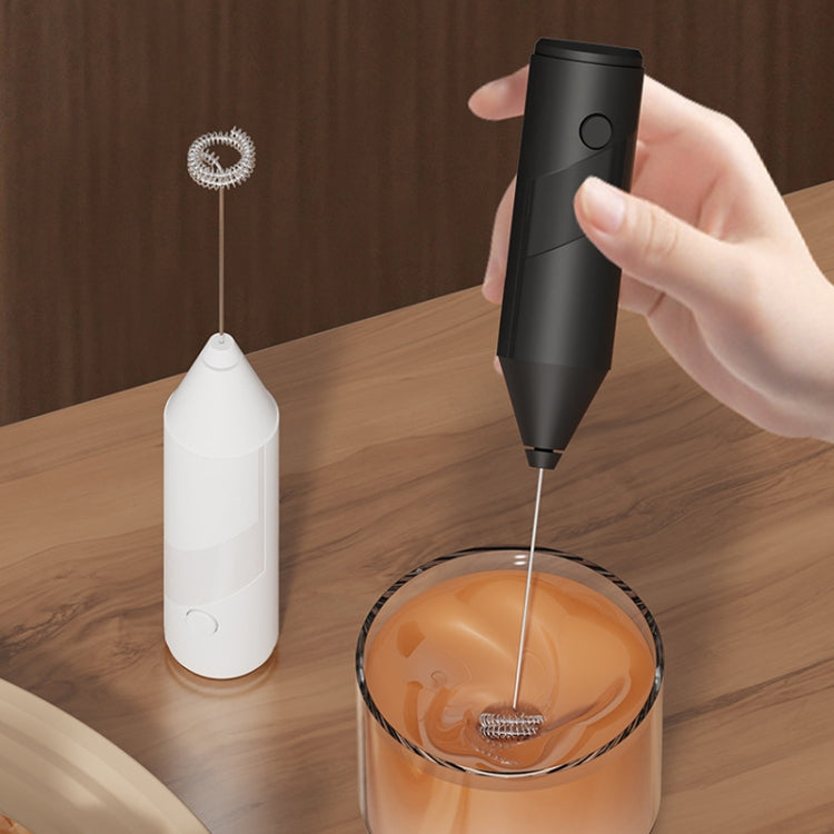 Mini Electric Handheld Milk Frother Cream Stirrer(Black)