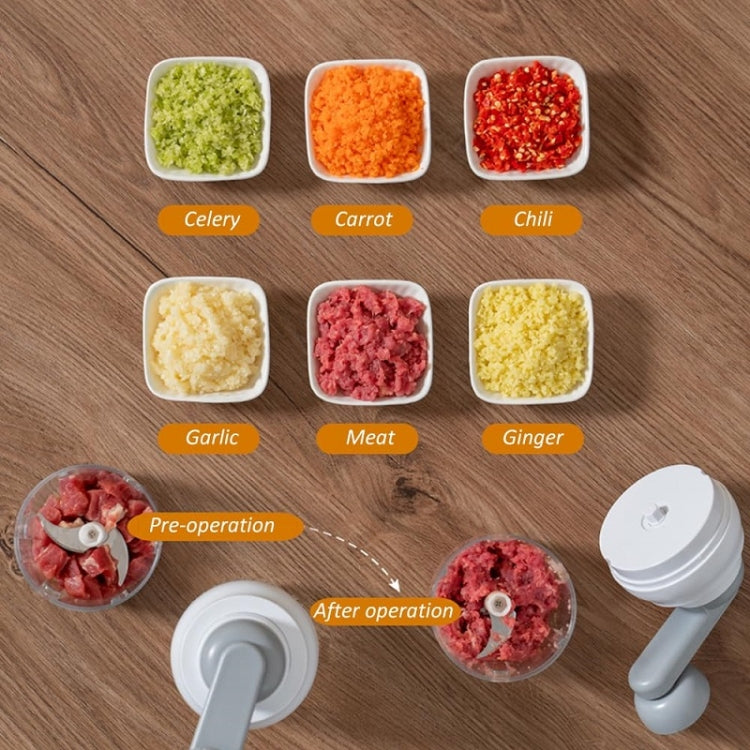 Kitchen Multifunctional Garlic Food Supplement Vegetable Cutter(White)