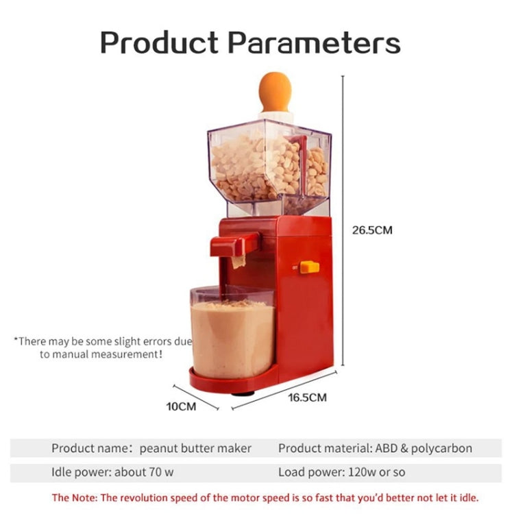 Household Electric Peanut Butter Machine Small Cooking Grinder(US Plug)