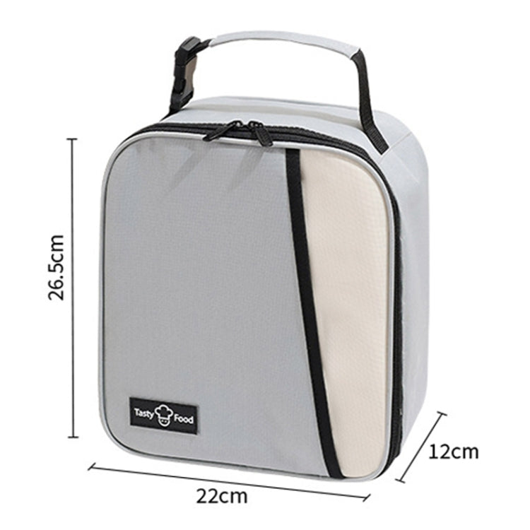 Portable Outdoor Picnic Portable Fresh-keeping Lunch Bag(Grey)