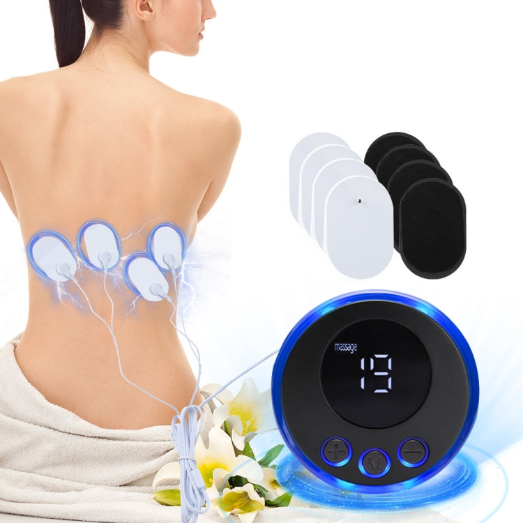 SC-195B Mini Cervical Massage Stickers EMS Pulse Meridian Therapy Instrument, Spec: 4-In-1 Remote Upgrade