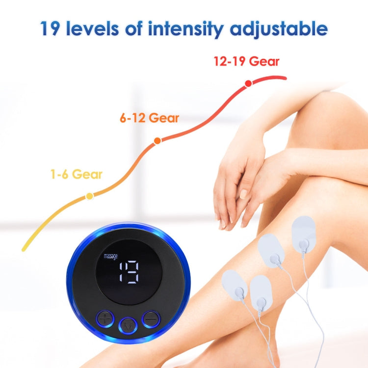 SC-195B Mini Cervical Massage Stickers EMS Pulse Meridian Therapy Instrument, Spec: 4-In-1 Remote Upgrade