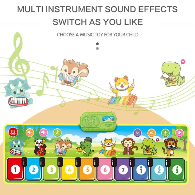 110x36cm Children Piano Mat Footsteps Music Dancing Blanket Parent-Child Multifunctional Game Blanket