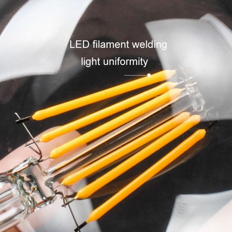 6pcs /Box G45 Bulb LED Lamp Fixture Illuminator Vintage Filament Lights, Style: Gold Small Screw(220V 4W)