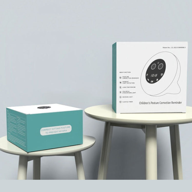 Multifunctional Alarm Clock Time Management Sitting Correction Reminder(White)