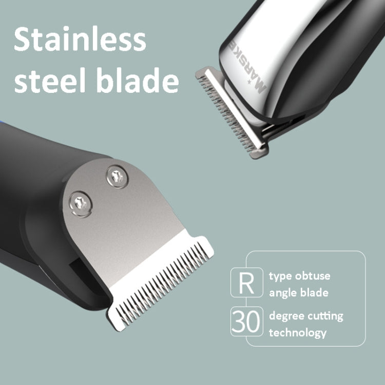 MARSKE 6 In 1 Hair Clipper Grooming Set Rechargeable Razor Carving Nose Hair Trimmer EU Plug