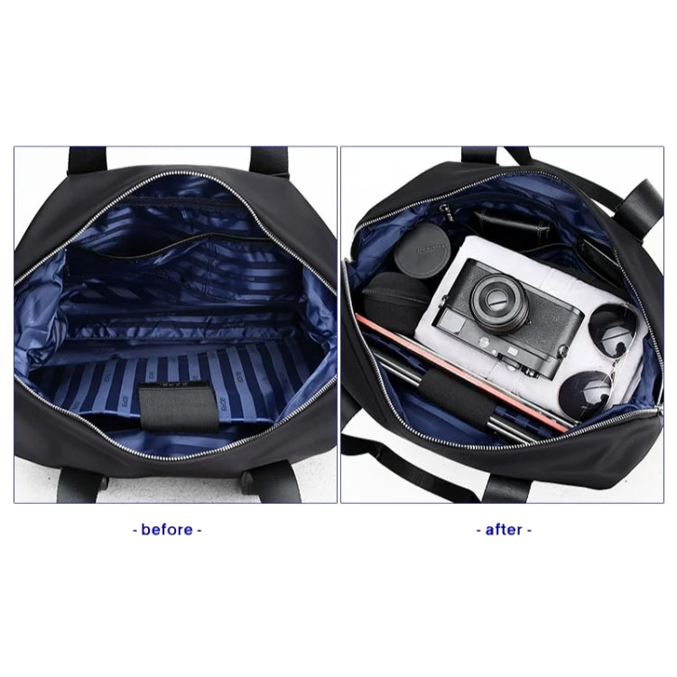 Bopai 732-005431 Large Capacity Handheld Travel Bag Business Trip Luggage Bag Waterproof Gym Bag(Black)