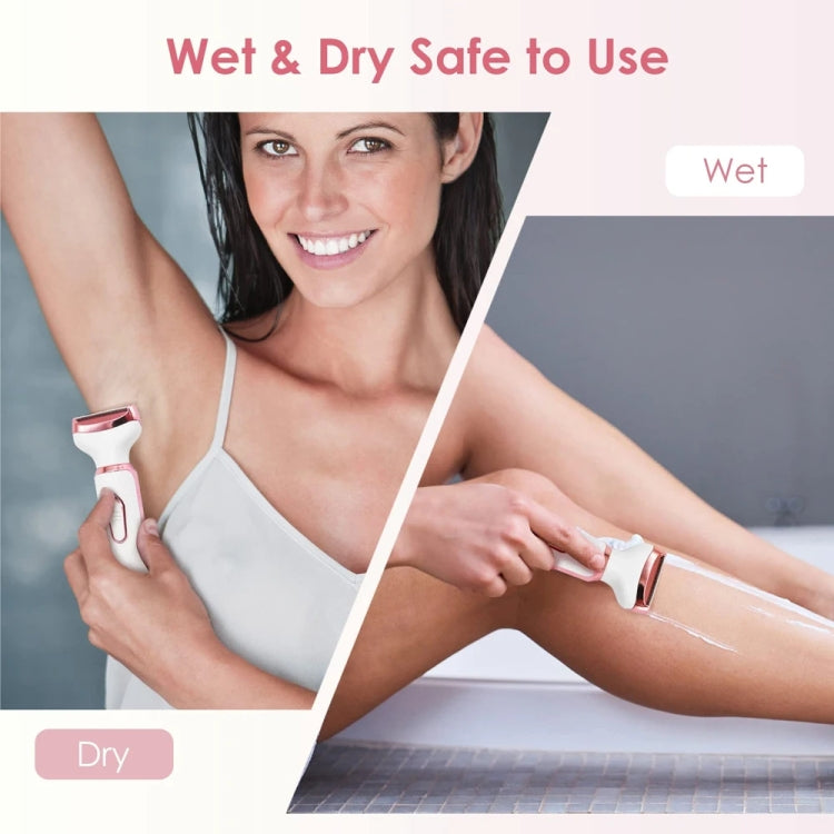 SONAX PRO SN-8666  4-in-1 Ladies Shaving Washable Rechargeable Hair Removal Device(White)