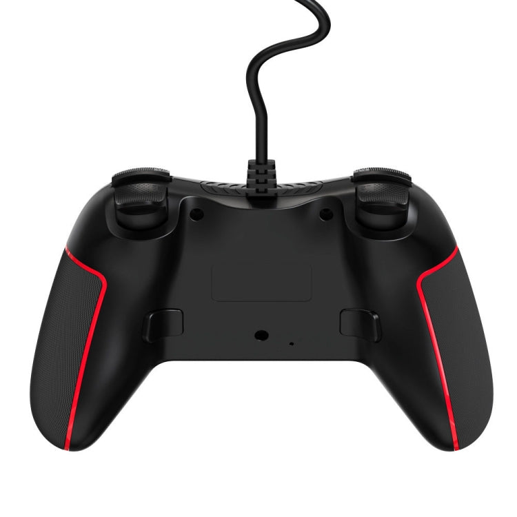 For Switch / PC USB Wired Gamepad With Vibration And Burst Function(Black)