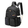 Bopai 68-01729 Large Capacity Canvas Lightweight and Breathable Student Schoolbag(Black 2)
