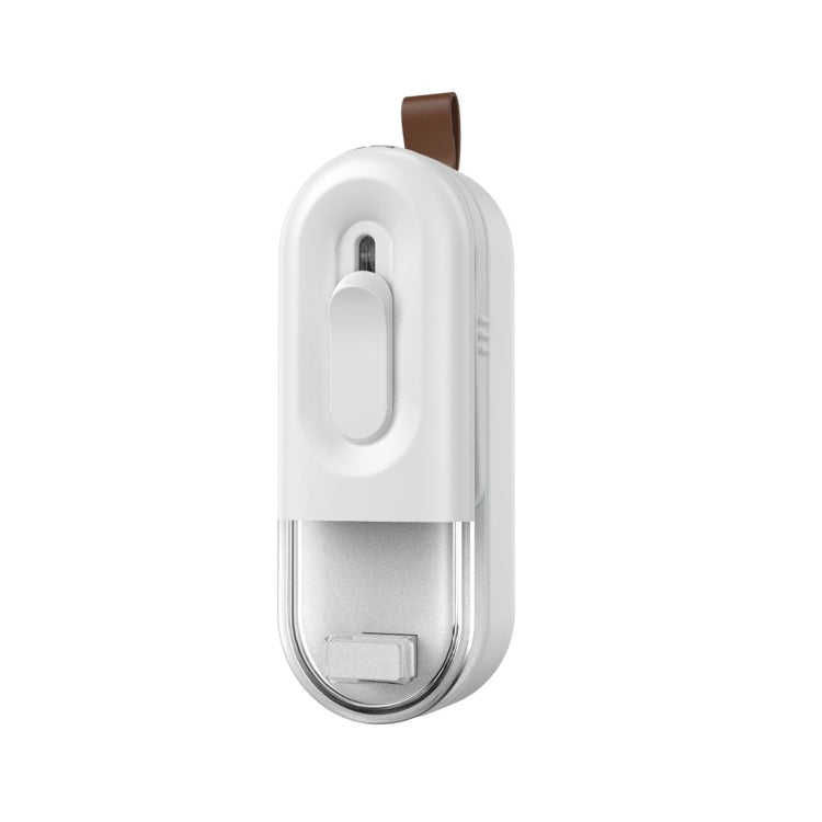 Food Packaging Sealer 2 In 1 Magnetic Mini Handheld Vacuum Sealer Machine With Cutter(White)
