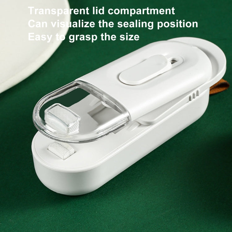 Food Packaging Sealer 2 In 1 Magnetic Mini Handheld Vacuum Sealer Machine With Cutter(Black)