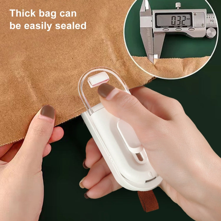 Food Packaging Sealer 2 In 1 Magnetic Mini Handheld Vacuum Sealer Machine With Cutter(Lake Blue)