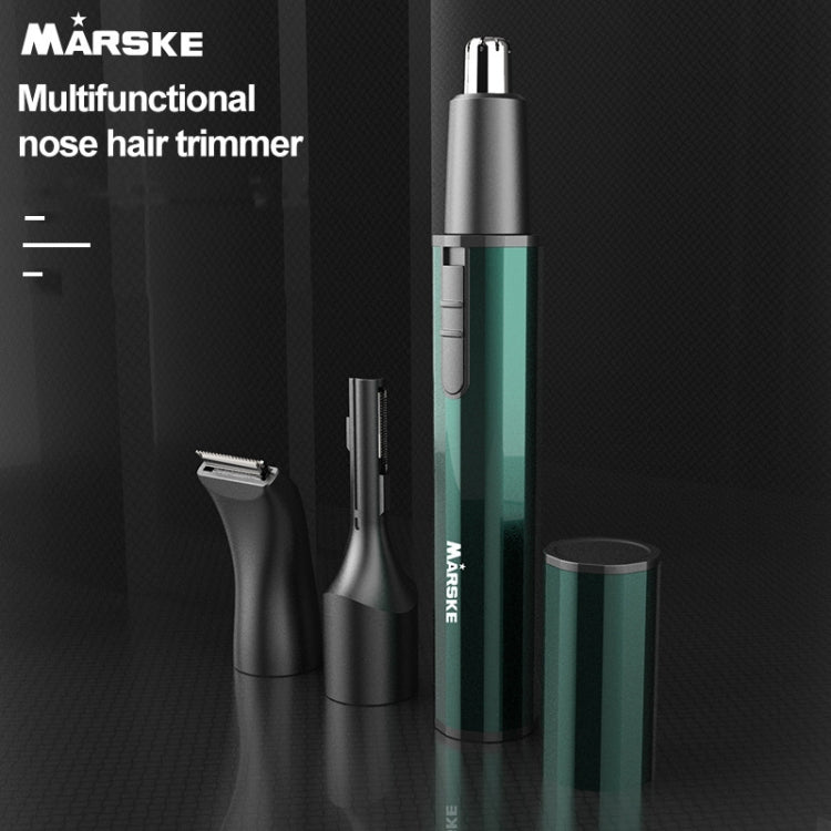 MARSKE  MS-7111 3 In 1 Electric Nose Hair Trimmer Type-C Rechargeable Grooming Instrument(Black)