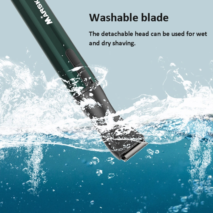 MARSKE  MS-7111 3 In 1 Electric Nose Hair Trimmer Type-C Rechargeable Grooming Instrument(Black)