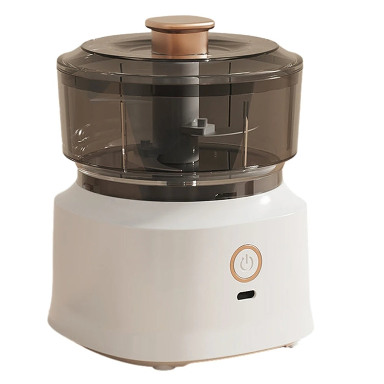 JRQ-01 Home Wireless Electric Meat Grinder Kitchen Garlic Pounder, Size: Electroplated Double-click(White)