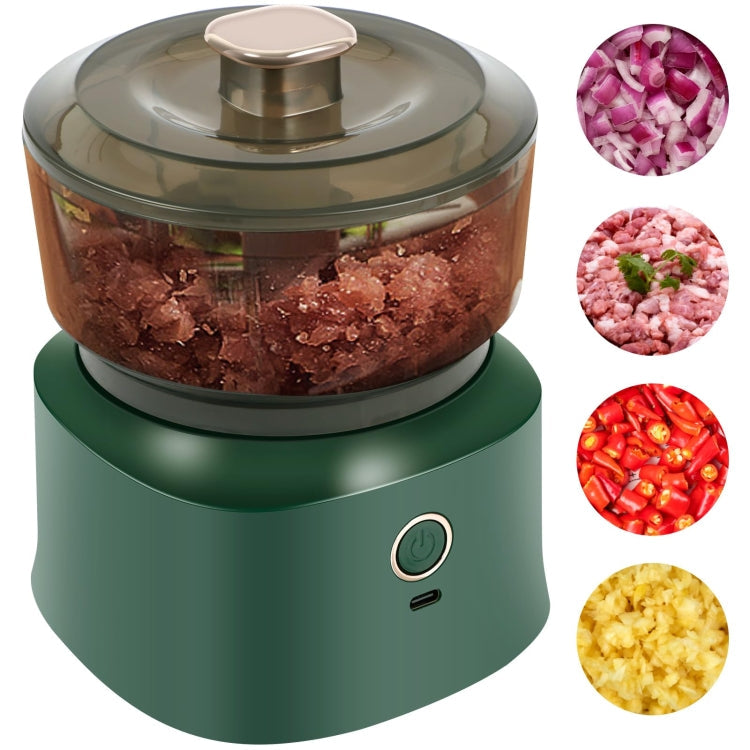 JRQ-01 Home Wireless Electric Meat Grinder Kitchen Garlic Pounder, Size: Electroplated Double-click(Coffee)