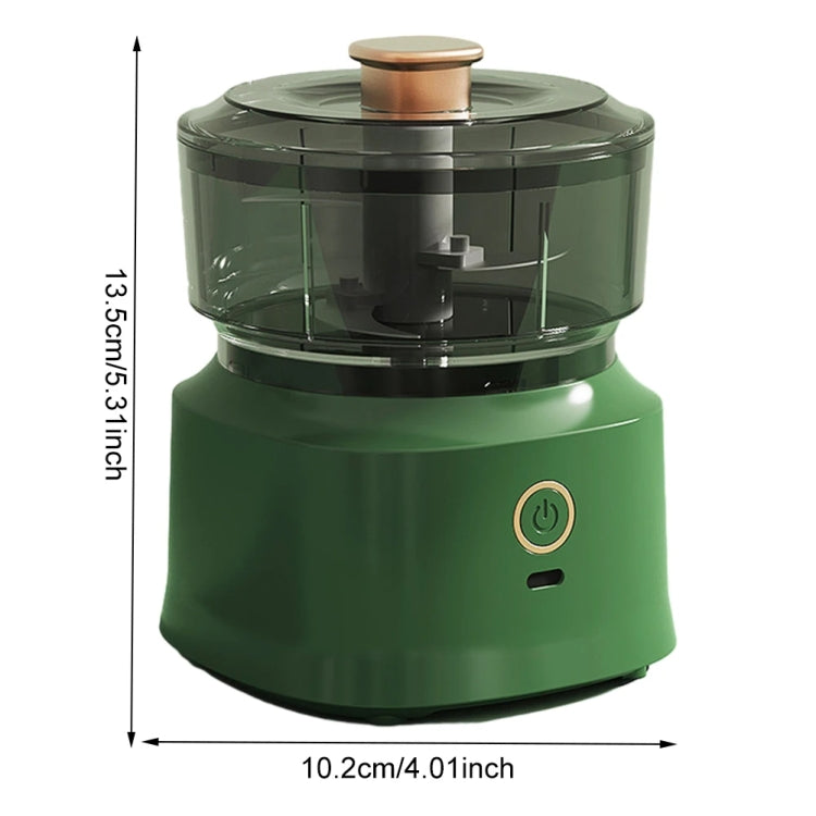 JRQ-01 Home Wireless Electric Meat Grinder Kitchen Garlic Pounder, Size: Long-press(Green)