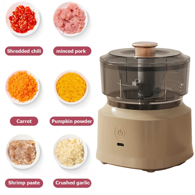 JRQ-01 Home Wireless Electric Meat Grinder Kitchen Garlic Pounder, Size: Long-press(Green)
