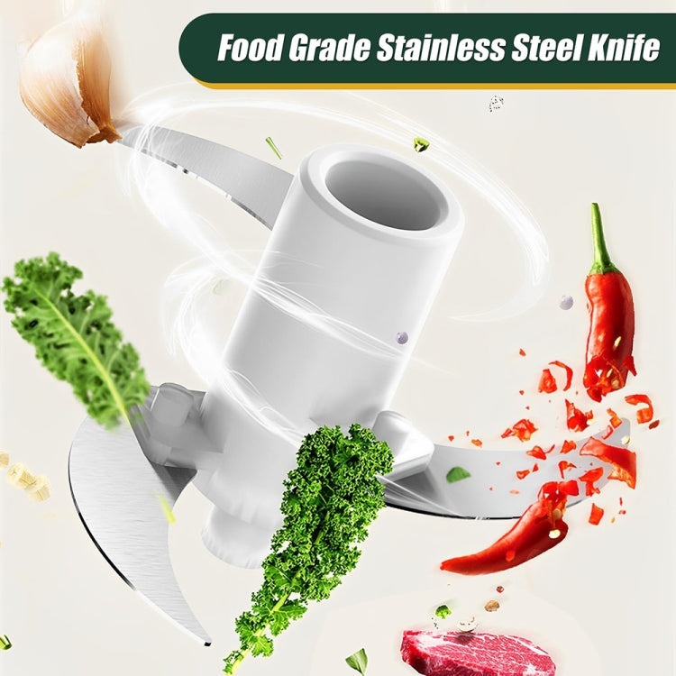 JRQ-01 Home Wireless Electric Meat Grinder Kitchen Garlic Pounder, Size: Electroplated Double-click(Green)