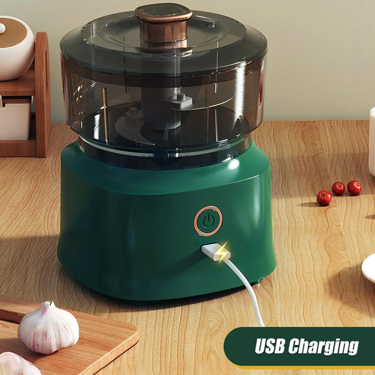 JRQ-01 Home Wireless Electric Meat Grinder Kitchen Garlic Pounder, Size: Long-press(Green)