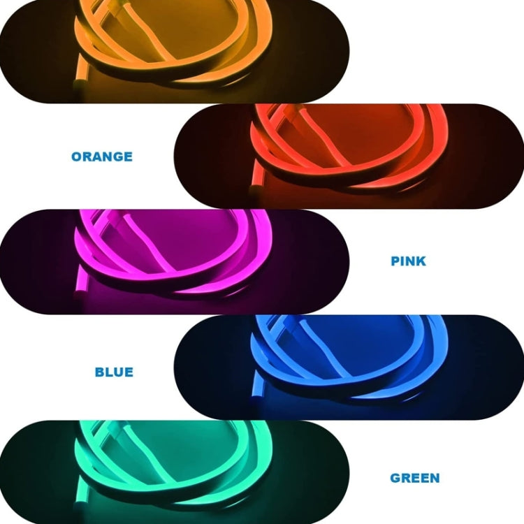 LIXINCORDA 2m 5V USB Touch Control LED Light Strip Flexible Neon Silicone Soft Strip(Blue)