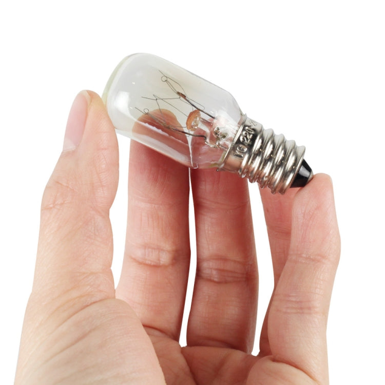 220V 15W E14 Screw Light Refrigerator Light Bulb Microwave Oven Sewing Machine Machine Bulb(2700K)