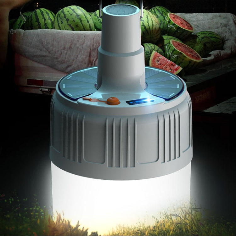 Rechargeable LED Solar Bulb Light Waterproof Night Market Stall Energy Saving Lamp, Model: 42LED