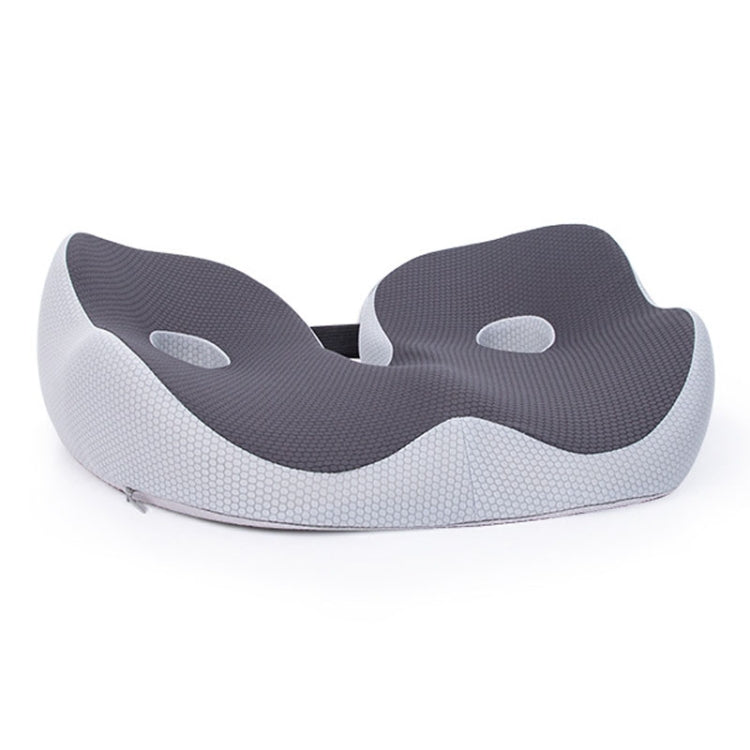 Office Sedentary Memory Foam Breathable Cushion Chair Hip Seat Cushion(Dark Gray)