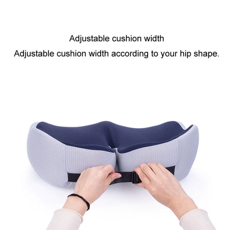 Office Sedentary Memory Foam Breathable Cushion Chair Hip Seat Cushion(Dark Gray)