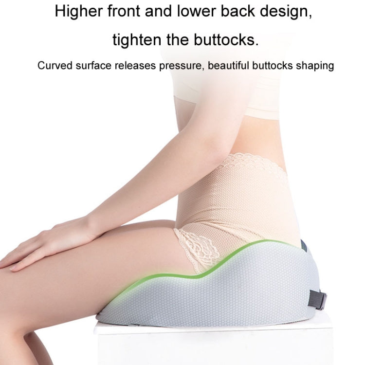 Office Sedentary Memory Foam Breathable Cushion Chair Hip Seat Cushion(Dark Gray)