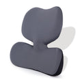 Office Sedentary Pillow Cushion Memory Foam Seat Lumbar Pillow(Dark Gray)