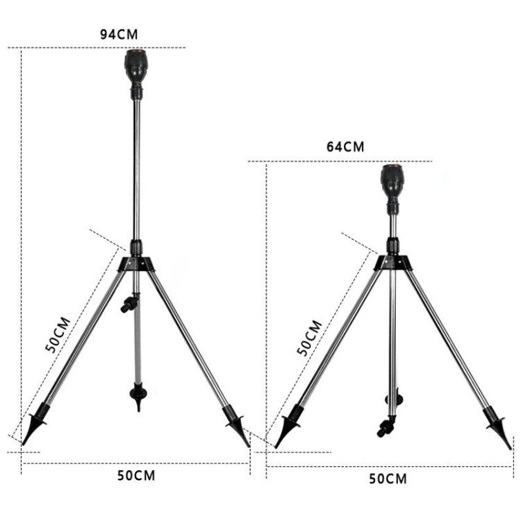 Tripod + Mag Sprinkler Automatic Rotating Garden Irrigation Sprinkler(Carton Packaging)