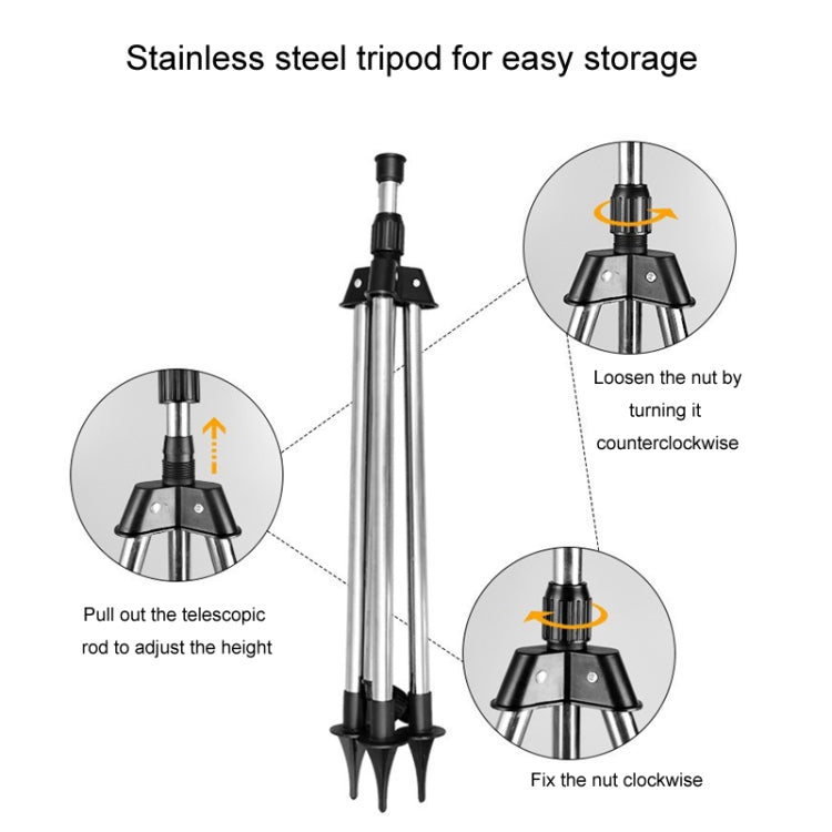 Tripod + Mag Sprinkler Automatic Rotating Garden Irrigation Sprinkler(Carton Packaging)