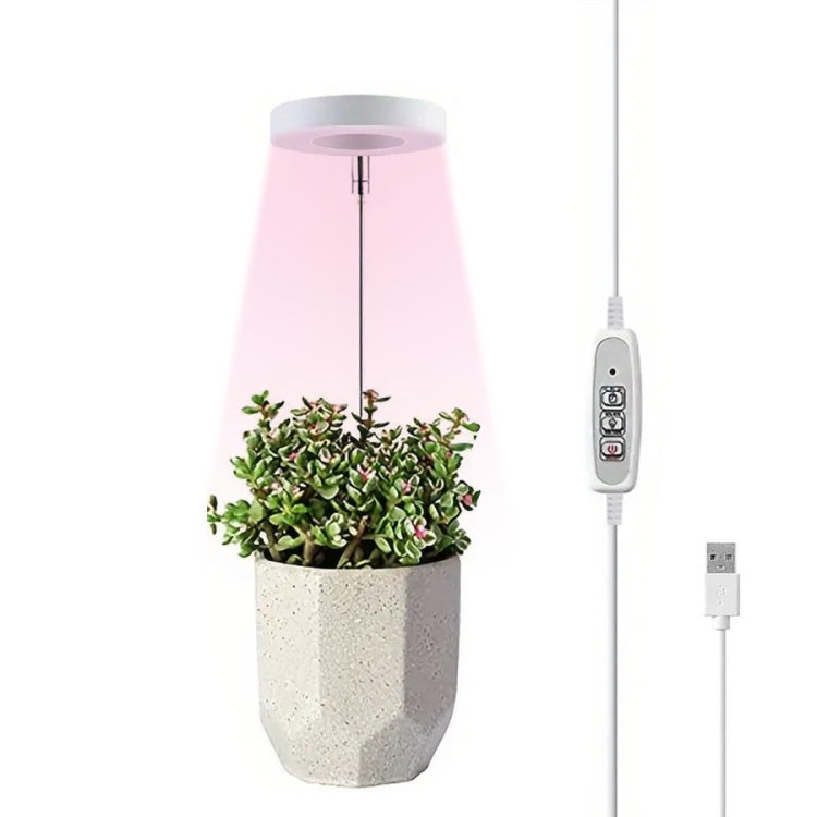 Single Head  LED Angel Ring Plant Growth Light Imitation Sunlight Telescopic Plant Fill Light