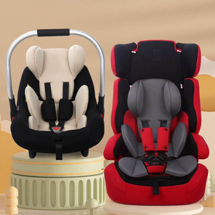 Infant Safety Seat Cushion Four Seasons Universal Stroller Lumbar Protection Pads(Black)