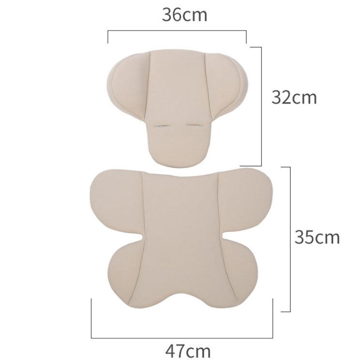 Infant Safety Seat Cushion Four Seasons Universal Stroller Lumbar Protection Pads(Black)